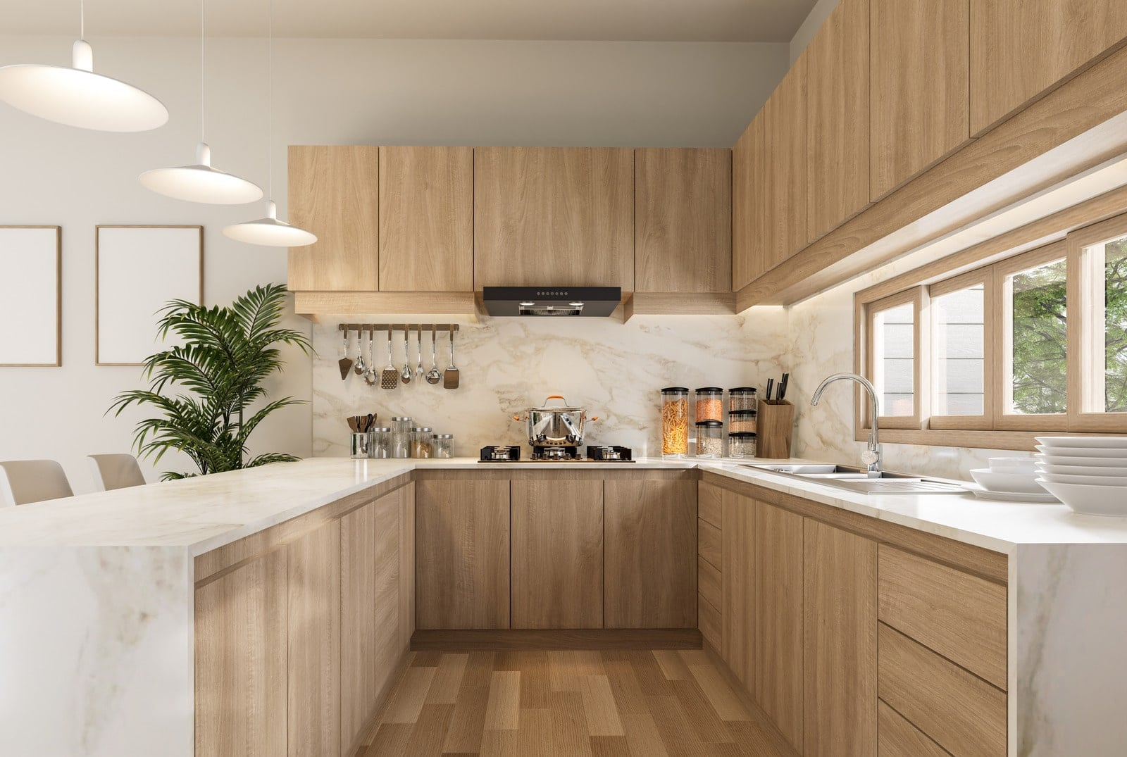 U-Shape Luxury Kitchen